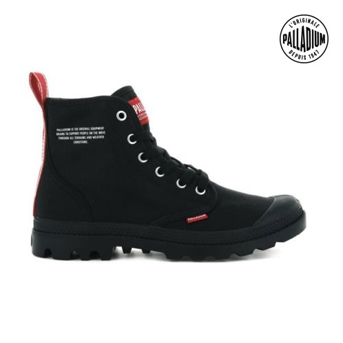 Palladium Pampa Hi Dare Men's Boots Black | UK Z275-RMS